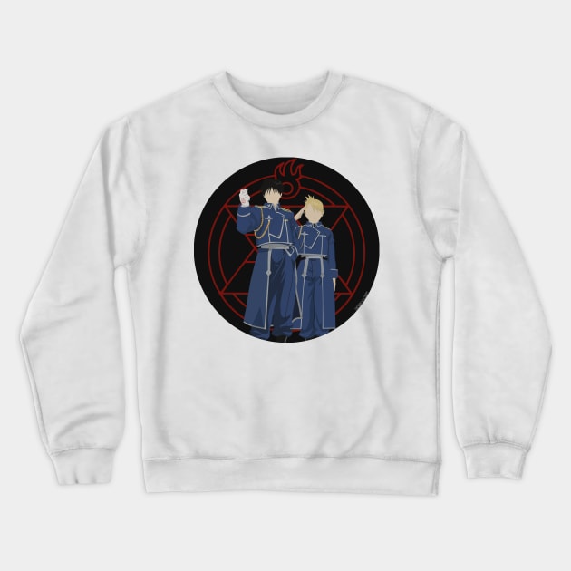 The Fire Couple Crewneck Sweatshirt by Siderjacket